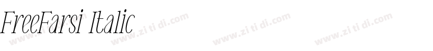 FreeFarsi Italic字体转换